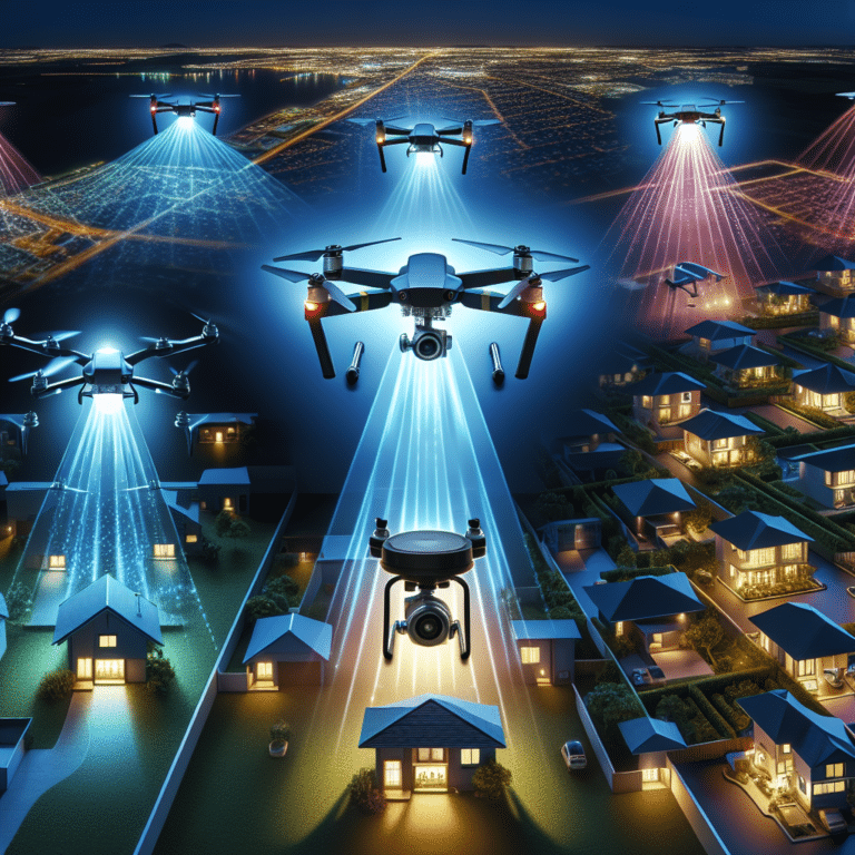 Drone lighting accessories for low-light property shoots.